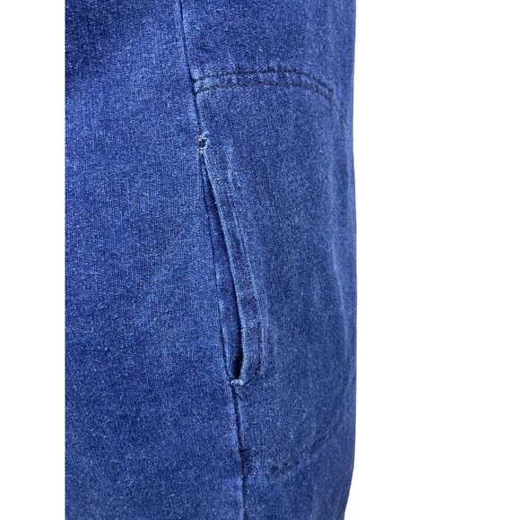 Designed by Korea Donald Duck Women's Short Sleeve Blue Denim Print Dress Sz L - Picture 6 of 8